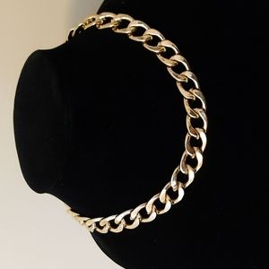 16" linked faux gold chain necklace